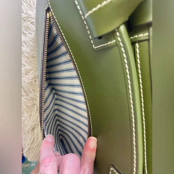 Dooney & Bourke Olive Green Tote - Picture 6 of 14